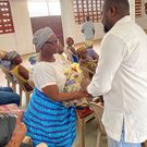 Photos: John Dumelo celebrates birthday with widows in Ayawaso West Wuguon constituency