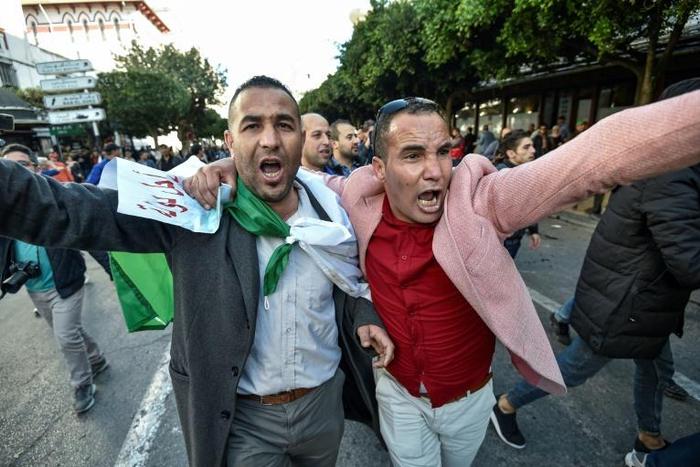 Supporters of the December 12 presidential election march in Algiers on  November 30, 2019