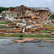 This handout photo obtained April 13, 2020 courtesy of the City of Monroe, Louisiana shows the aftermath of storm damage after tornadoes ripped through southern US states on Easter Sunday