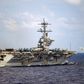 The USS Theodore Roosevelt aircraft carrier is in dock in Guam after an outbreak of Covid-19 infected at least 114 crew members