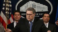 US Attorney General Bill Barr said 21 Saudi air force officers training in the United States would be sent home in the wake of the "terrorist" shooting on December 6 in Florida by one of their colleagues