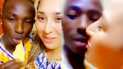 Patapaa and his girlfriend Liha Miller