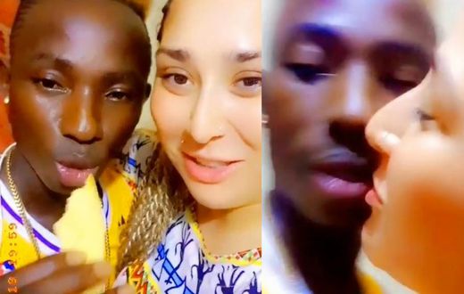 Patapaa and his girlfriend Liha Miller