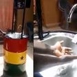 VIDEO: Ghanaian man invents solar-powered hand sensitive barrel to help fight COVID-19