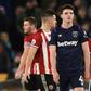 West Ham's Declan Rice was furious after VAR denied his side a point at Sheffield United