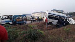 Accident on Tema motorway