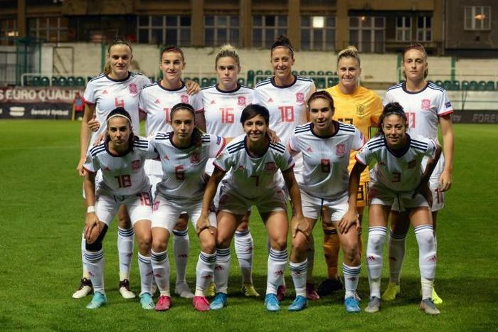 Spain's national women's football team in October