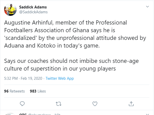 Fans slam Aduana Stars and Kotoko