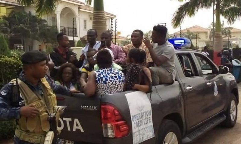 Over 90 Menzgold customers were arrested after protesting at NAM1's house