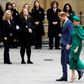The crowds cheered them as they arrived at Westminster Abbey for their final public engagement as royals