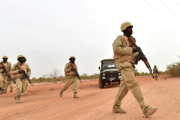 Soldiers from Burkina Faso, which belong to the G5 Sahel force, have been unable to stem jihadist violence which has intensified throughout 2019