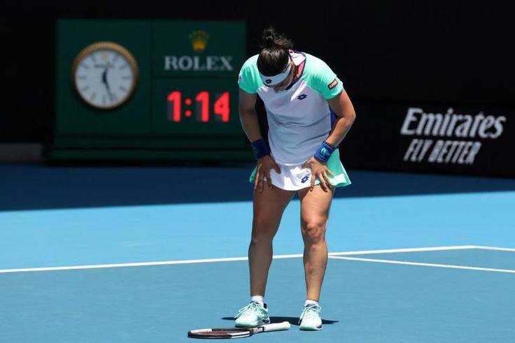 Tunisia's Ons Jabeur lost her quarter-final against Sofia Kenin of the US