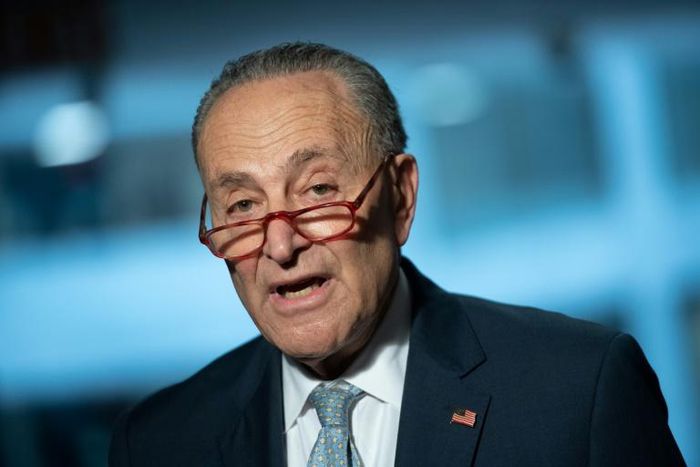 US Senate Minority Leader Chuck Schumer, whose Democrats want to prevent a rescue package from prioritizing big corporations over protecting workers