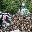 Thousands protested in Algiers Tuesday in the first weekly demonstration since the election of a new president