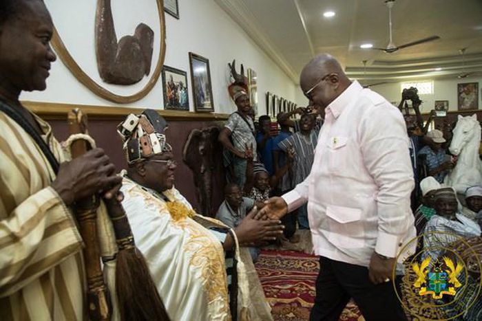 Nana Addo with Kpembewura