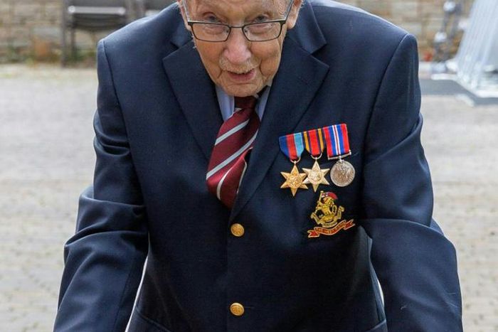 Moore originally planned to raise £1,000 for a National Health Service charity