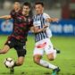Uruguayan Mauricio Affonso (R) scored twice to give Mamelodi Sundowns victory over Maritzburg United in the South African League Cup final