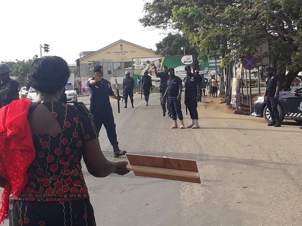 Cape Coast protesters