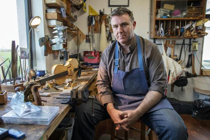 Violin-maker Martin McLean faces an uncertain future after Brexit