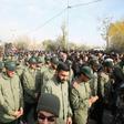 Members of Iran's Islamic Revolutionary Guard Corps (IRGC) take part in a demonstration against American "crimes" in Tehran on January 3, 2020 following the killing of Iranian Revolutionary Guards Major General Qasem Soleimani in a US strike