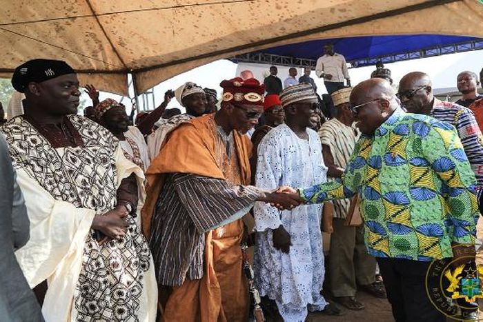 Nana Addo at Ngleshie Amanfro