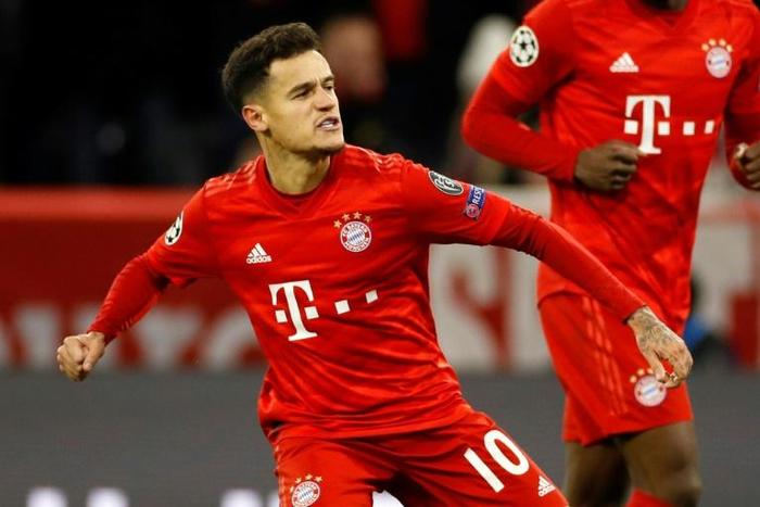 Coutinho scored his first Champions League goal for Bayern