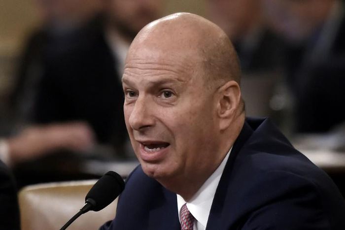 US Ambassador to the European Union Gordon Sondland testifies during the House Intelligence Committee hearing as part of the impeachment inquiry into US President Donald Trump on November 20, 2019