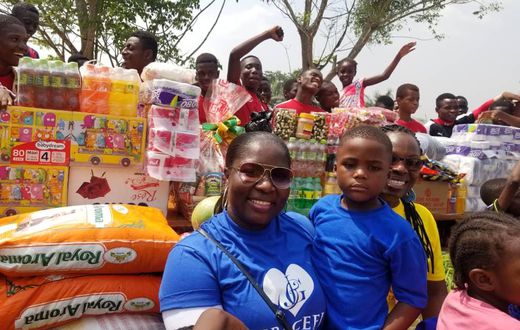 Gospel Musician, Gracee J celebrates birthday with kids at Remar Ghana Village Christian Rehabilitation Center