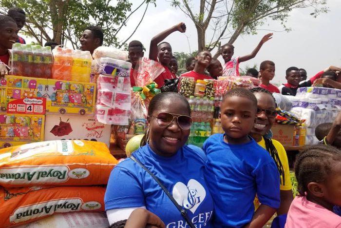 Gospel Musician, Gracee J celebrates birthday with kids at Remar Ghana Village Christian Rehabilitation Center