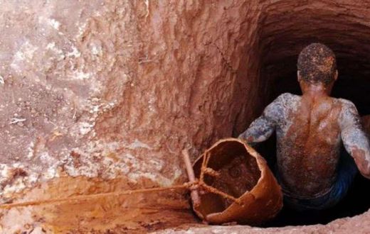 Galamsey pit (File photo)