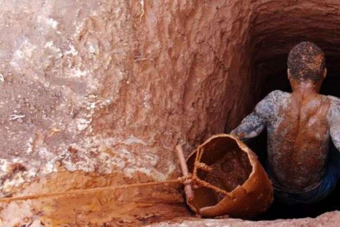 Galamsey pit (File photo)