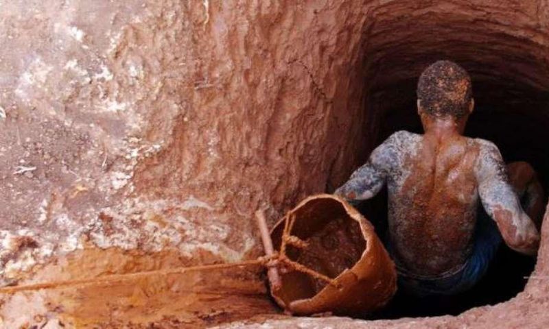 Galamsey pit (File photo)