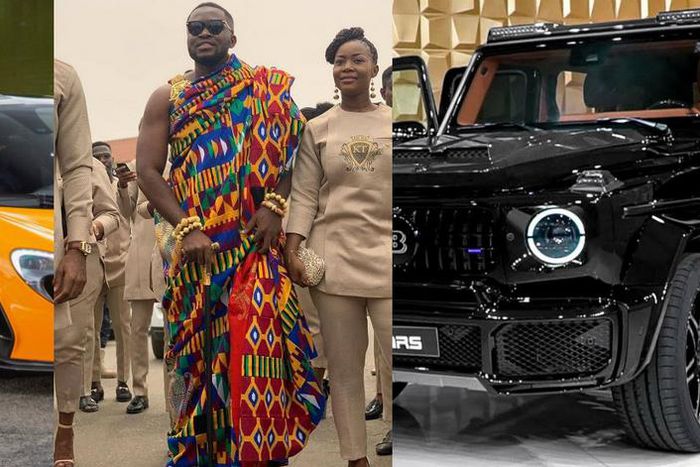 Despite's son's wedding cars