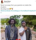 Young man posing in a photo shoot with mentally challenged father touches hearts