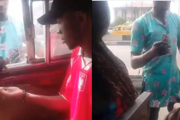 Driver’s mate gives sachet alcoholic drink to passengers for ‘compulsory’ hands sanitizing (video)
