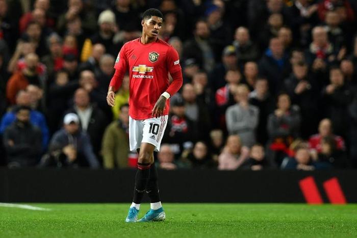 Marcus Rashford was frustrated by Manchester United's display against Manchester City