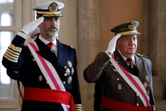 Juan Carlos handed over power to his son, Felipe in 2014