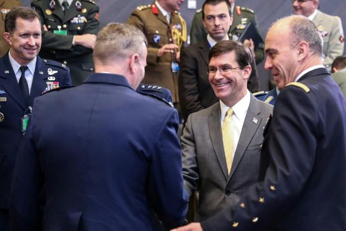 US Secretary of Defense Mark Esper was at NATO to discuss the allied mission in Iraq and peace talks in Afghanistan