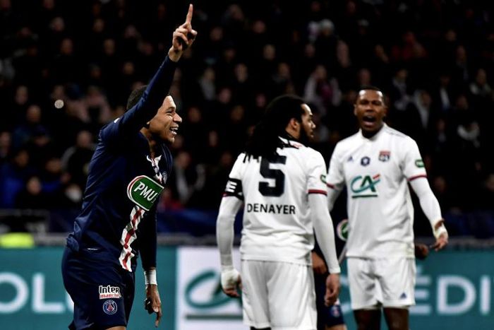 Kylian Mbappe scored three times as Paris Saint-Germain reached the French Cup final