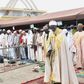 Muslims pray
