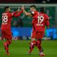 Bellarabi (L) started the comeback with a 72nd-minute leveller