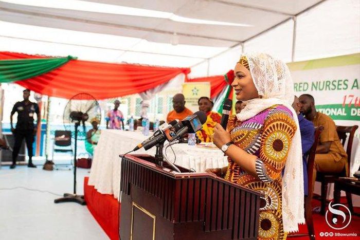 Samira Bawumia blacks out while delivering address at Dodowa