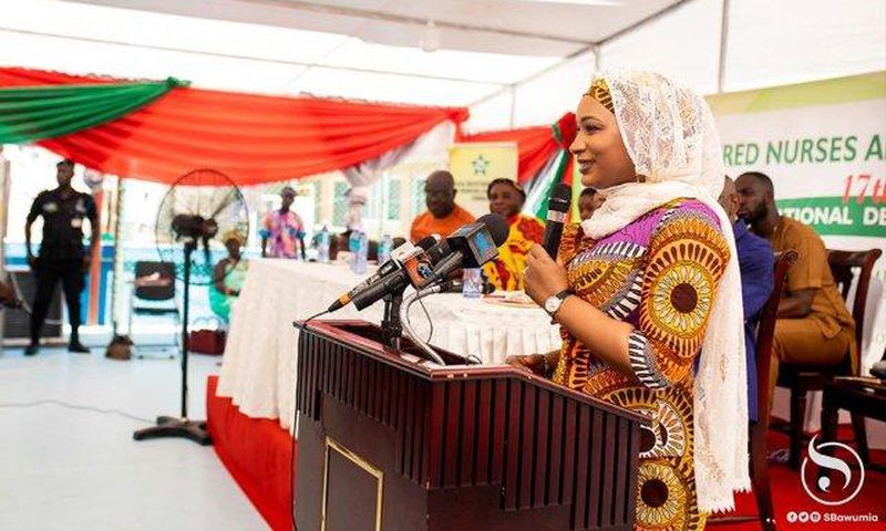 Samira Bawumia blacks out while delivering address at Dodowa