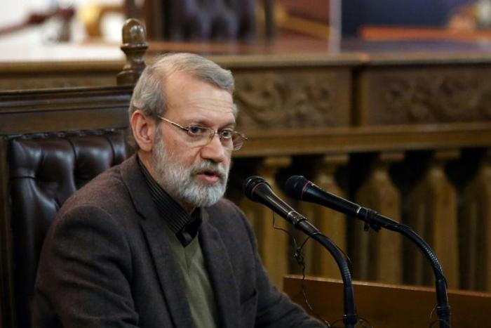 The new toll ups the number of deaths according to Amnesty by almost 50, with the London-based group saying dozens were recorded in Shahriar city; pictured is Iran's Parliament speaker Ali Larijani in Tehran, on December 1, 2019