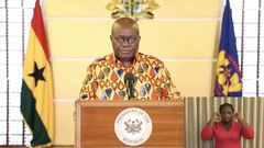 Anisuo, the name of Nana Addo's choice of cloth for his announcement of a partial lockdown in Ghana. It means drops of tears.