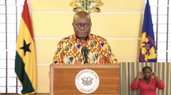 Anisuo, the name of Nana Addo's choice of cloth for his announcement of a partial lockdown in Ghana. It means drops of tears.