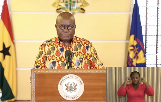 Anisuo, the name of Nana Addo's choice of cloth for his announcement of a partial lockdown in Ghana. It means drops of tears.