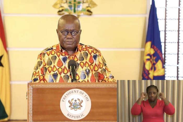 Anisuo, the name of Nana Addo's choice of cloth for his announcement of a partial lockdown in Ghana. It means drops of tears.