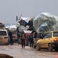 The regime offensive in Idlib has forced 800,000 people to flee, according to the UN