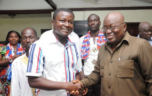 Elvis Donkoh MP for Abura Asebu Kwamankese with Nana Addo